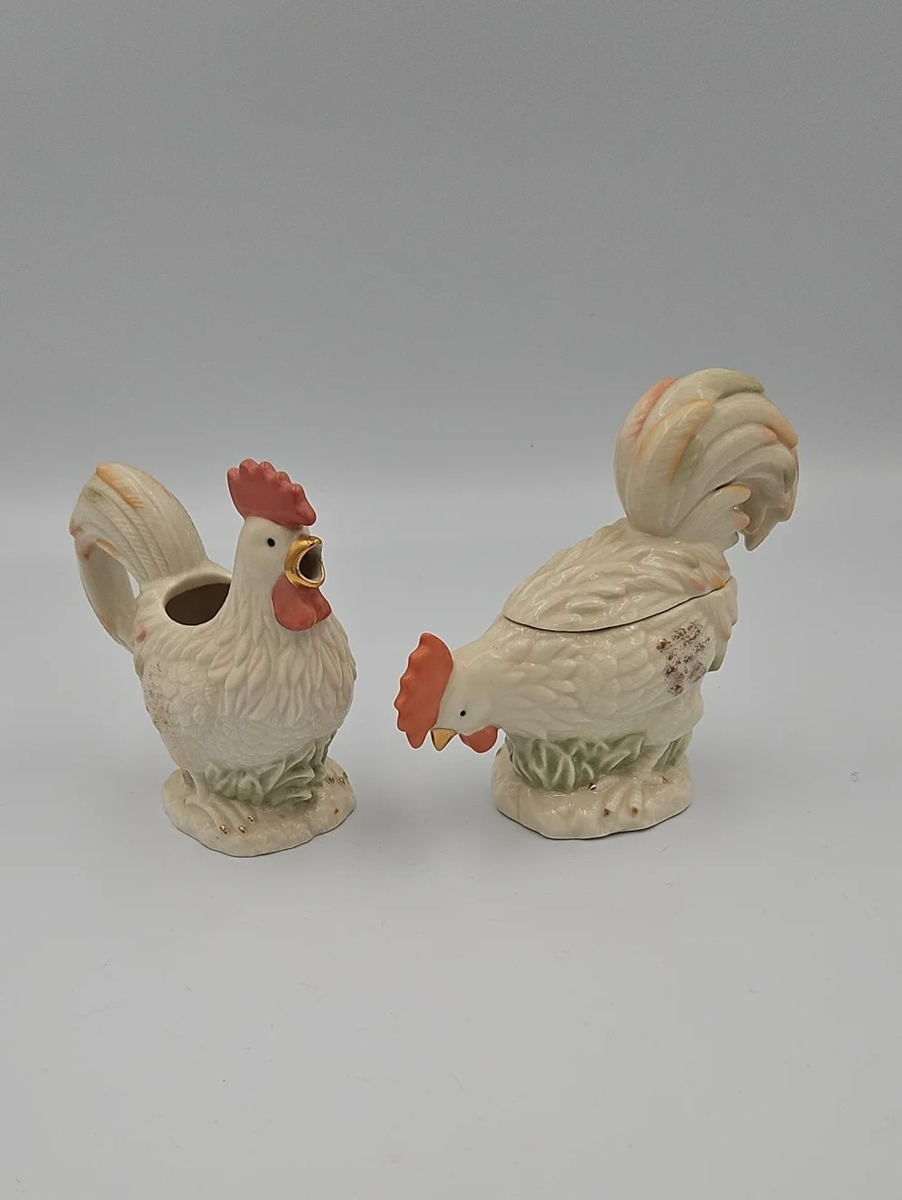 Chicken Creamer And Sugar Bowl Set